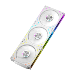 Вентилятор для корпуса PCCooler F3 X120 ARGB WH 1x(120x120x25mm) 800-1800 RPM 54CFM White (вентилятор с беспроводным подключением)