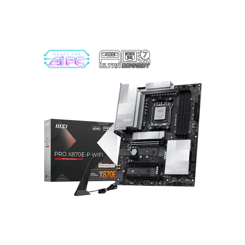 Материнская плата MSI PRO X870E-P WIFI AM5 4xDDR5 4xSATA3 RAID 3xM.2 HDMI 2xType-C(DP) ATX