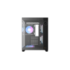 Корпус Ocypus Iota C70 BK ARGB ATX/mATX/mITX 2xUSB, Type-C, Предустановлены 6 вентиляторов с ARGB подсветкой, Черный, Iota-C70-BKD600XX-GL