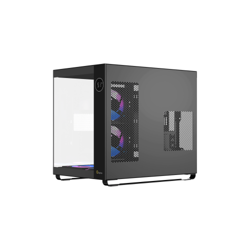 Корпус Ocypus Iota C70 BK ARGB ATX/mATX/mITX 2xUSB, Type-C, Предустановлены 6 вентиляторов с ARGB подсветкой, Черный, Iota-C70-BKD600XX-GL