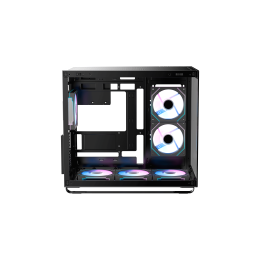 Корпус Ocypus Iota C70 BK ARGB ATX/mATX/mITX 2xUSB, Type-C, Предустановлены 6 вентиляторов с ARGB подсветкой, Черный, Iota-C70-BKD600XX-GL