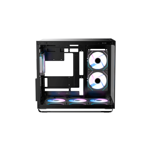 Корпус Ocypus Iota C70 BK ARGB ATX/mATX/mITX 2xUSB, Type-C, Предустановлены 6 вентиляторов с ARGB подсветкой, Черный, Iota-C70-BKD600XX-GL
