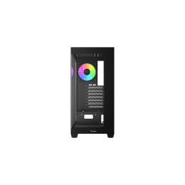 Корпус Ocypus Gamma C72 BK ARGB ATX/mATX/ITX 3xUSB, предустановленно 4х120мм вентилятора ARGB PWM, Черный, Gamma-C72-BKD400XX-GL