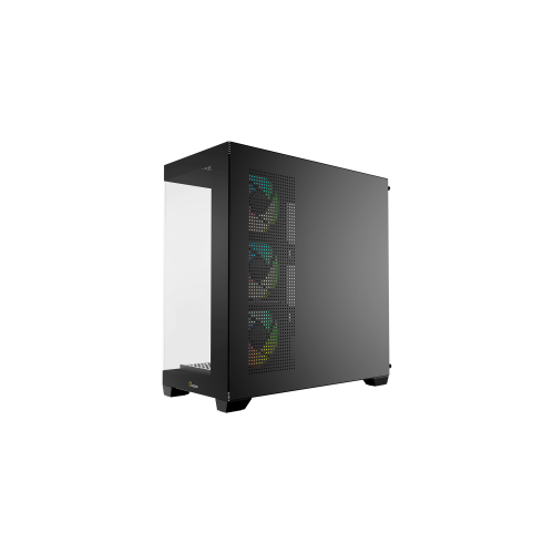 Корпус Ocypus Gamma C72 BK ARGB ATX/mATX/ITX 3xUSB, предустановленно 4х120мм вентилятора ARGB PWM, Черный, Gamma-C72-BKD400XX-GL