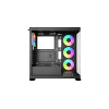 Корпус Ocypus Gamma C72 BK ARGB ATX/mATX/ITX 3xUSB, предустановленно 4х120мм вентилятора ARGB PWM, Черный, Gamma-C72-BKD400XX-GL
