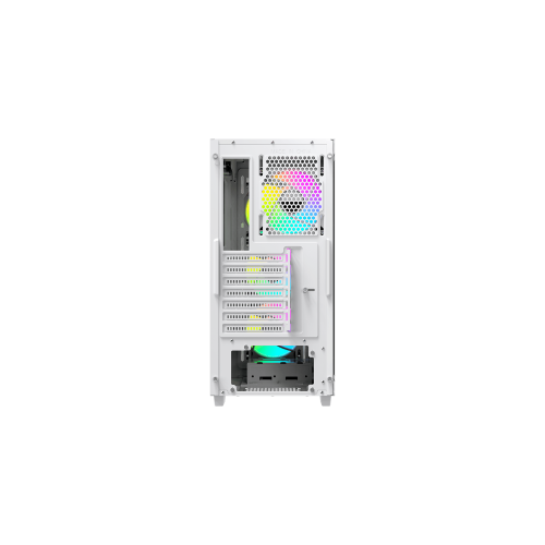 Корпус Ocypus Gamma C60 WH ARGB ATX/mATX/ITX 3xUSB Белый, Предустановленно 4x120мм ARGB Fans, Gamma-C60-WHG400XX-GL