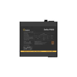 Блок питания Ocypus  850W, Delta P850, Non modular, ATX, 80+ BRONZE, КПД 87%, Fan 120mm, Черный, Delta-P850-B1FDBK024X-EU