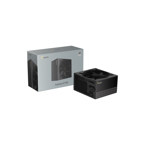 Блок питания Ocypus 750W, Gamma P750, Non modular, ATX, 80+ WHITE, КПД 85%, Fan 120mm, Черный, Gamma-P750-W1HDBK024X-EU