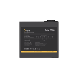 Блок питания Ocypus  500W, Beta P500, Non modular, ATX, КПД 80%, Fan 120mm, Черный, Beta-P500-N1HDBK024X-EU