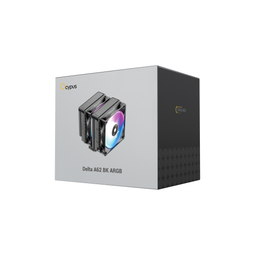 Вентилятор для процессора Ocypus Delta A62 BK ARGB TDP 260W 4-pin 1851/1700/1200/115X/AM5/AM4 Черный