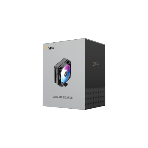 Вентилятор для процессора Ocypus Delta A40 BK ARGB TDP 220W 4-pin 1851/1700/1200/115X/AM5/AM4 Черный
