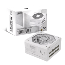 Блок питания ASUS 1000W, TUF Gaming 1000W Gold White Edition, Full Modular, ATX, 80+ GOLD, КПД 92%, Fan 135mm, Белый, TUF-GAMING-1000G-WHITE