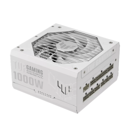 Блок питания ASUS 1000W, TUF Gaming 1000W Gold White Edition, Full Modular, ATX, 80+ GOLD, КПД 92%, Fan 135mm, Белый, TUF-GAMING-1000G-WHITE