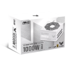 Блок питания ASUS 1000W, TUF Gaming 1000W Gold White Edition, Full Modular, ATX, 80+ GOLD, КПД 92%, Fan 135mm, Белый, TUF-GAMING-1000G-WHITE