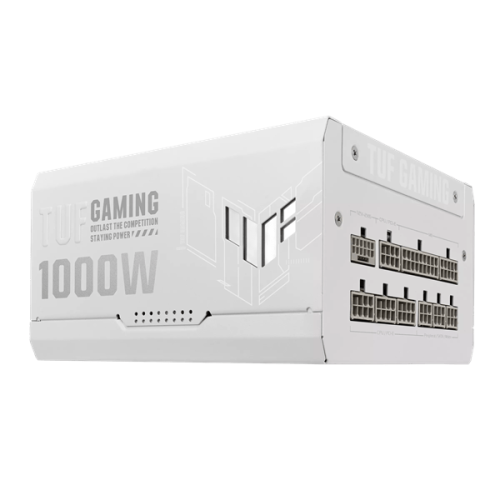 Блок питания ASUS 1000W, TUF Gaming 1000W Gold White Edition, Full Modular, ATX, 80+ GOLD, КПД 92%, Fan 135mm, Белый, TUF-GAMING-1000G-WHITE