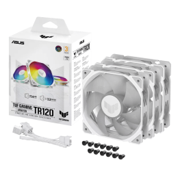 Вентилятор для корпуса ASUS TUF GAMING TR120 FAN ARGB WHITE 3IN1 120x120x28 AuraSync TR120-1/WT/3 IN