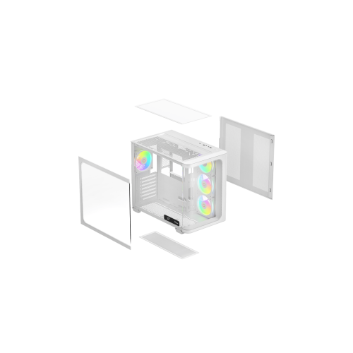 Корпус Ocypus Iota C70 WH Curve ARGB Digital ATX/mATX/mITX 2xUSB Type-C Белый Iota-C70-WHD400CD-GL