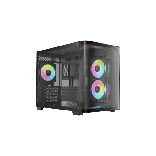 Корпус Ocypus Iota C50 BK Curve ARGB Digital mATX/ITX 2xUSB Type-C Черный Iota-C50-BKD300CD-GL
