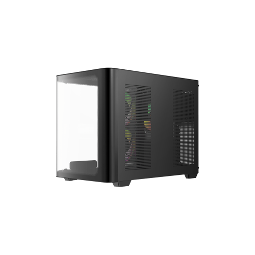 Корпус Ocypus Iota C50 BK Curve ARGB Digital mATX/ITX 2xUSB Type-C Черный Iota-C50-BKD300CD-GL