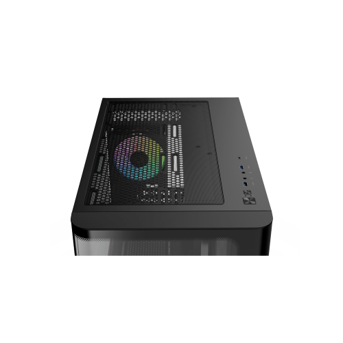 Корпус Ocypus Iota C50 BK Curve ARGB Digital mATX/ITX 2xUSB Type-C Черный Iota-C50-BKD300CD-GL