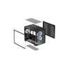Корпус Ocypus Iota C50 BK Curve ARGB Digital mATX/ITX 2xUSB Type-C Черный Iota-C50-BKD300CD-GL