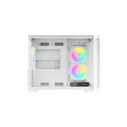 Корпус Ocypus Iota C50 WH Curve ARGB Digital mATX/ITX 2xUSB Type-C Белый Iota-C50-WHD300CD-GL