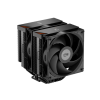 Вентилятор для процессора PCCooler RT620Pro Digital BK TDP 265W, 4-pin PWM, Intel LGA18XX/1700/1200/115x/AM5/AM4. Цифровой вывод температуры. RT620Pro Digital BK.
