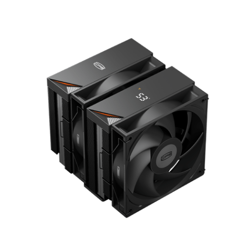 Вентилятор для процессора PCCooler RT620Pro Digital BK TDP 265W, 4-pin PWM, Intel LGA18XX/1700/1200/115x/AM5/AM4. Цифровой вывод температуры. RT620Pro Digital BK.