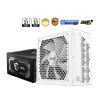 Блок питания MSI 1000W, MAG A1000GL PCIE5 WHITE, Full Modular, ATX, 80+ GOLD, 90%, Fan 135mm, Белый