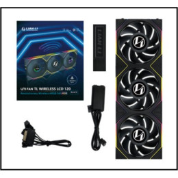 Вентилятор для корпуса Lian Li UNI FAN TL120 LCD Wireless 3x120mm Черный G99.12TLLCD1W3B.00
