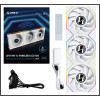 Вентилятор для корпуса Lian Li UNI FAN TL120 LCD Wireless 3x120mm White G99.12TLLCD1W3W.00