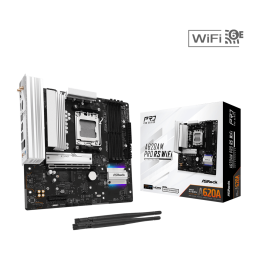 Материнская плата ASRock A620AM PRO RS WIFI AM5 4xDDR5 2xSATA3 RAID 3xM.2 Type-C HDMI DP WiFi6E mATX