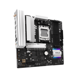 Материнская плата ASRock A620AM PRO RS WIFI AM5 4xDDR5 2xSATA3 RAID 3xM.2 Type-C HDMI DP WiFi6E mATX