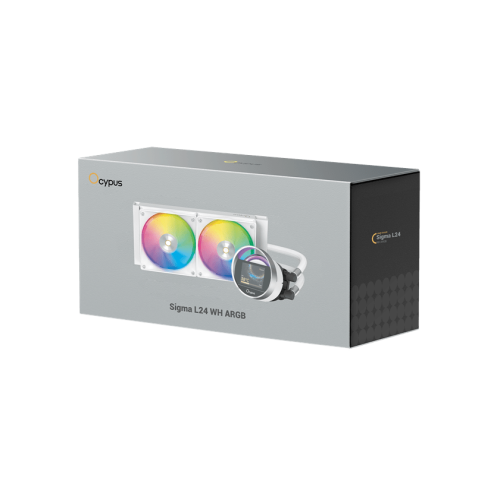 Водяное охлаждение для CPU Ocypus Sigma L24 WH ARGB TDP 280W 4-pin Intel/AMD Белый