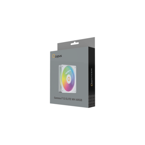 Вентилятор для корпуса Ocypus Gamma F12 Elite WH ARGB 1x(120x120x25mm) 600-1800RPM 56CFM Белый