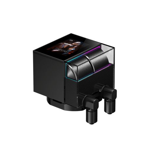 Водяное охлаждение с дисплеем для CPU Водяное охлаждение для CPU PCCooler DS360 ARGB Display BK TDP 310W 115X/1200/1700/1851/AM4/AM5 Черный