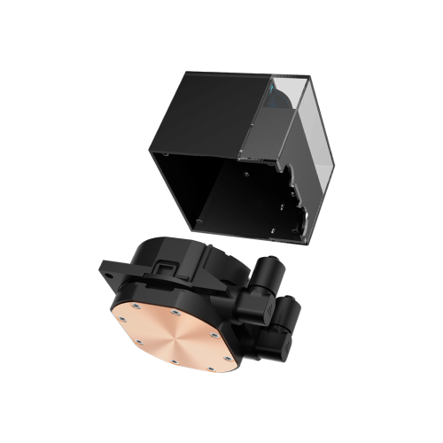 Водяное охлаждение с дисплеем для CPU Водяное охлаждение для CPU PCCooler DS360 ARGB Display BK TDP 310W 115X/1200/1700/1851/AM4/AM5 Черный