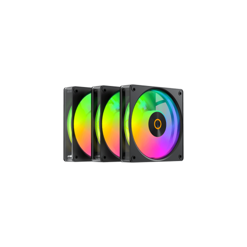 Вентилятор для корпуса Ocypus Gamma F12 Elite BK ARGB 3-IN-1 3x(120x120x25mm) 600-1800RPM Черный
