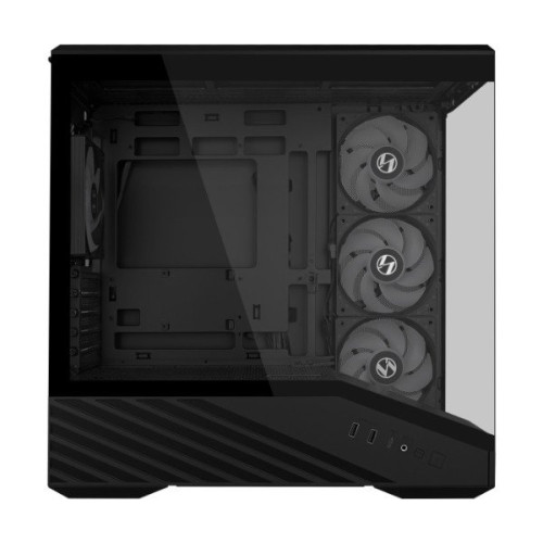 Корпус Lian Li Vector V100 MINI mATX/ITX (Back-connect) 2xUSB3.0, USB3.1 Type-C, 4x120mm ARGB PWM, Black G99.V100RMIX.00 (комплектация c предустановленным воздушным охлаждением)