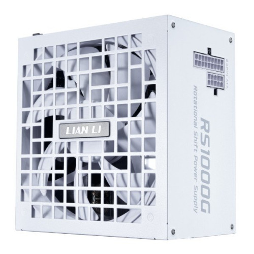 Блок питания Lian Li 1000W, RS1000G, Full Modular, ATX, 80+ GOLD, КПД 91%, Fan 135mm, Белый, G9P.RS1000G.W000.EU