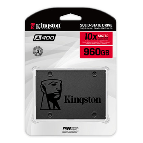 Твердотельный накопитель 960GB SSD Kingston A400 SA400S37/960G 2.5" SATAIII R500MB/s W450MB/s