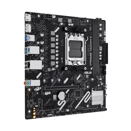 Материнская плата ASUS PRIME A620AM-K AMD A620A AM5 2xDDR5 4xSATA3 RAID M.2 HDMI DP mATX