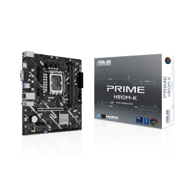 Материнская плата ASUS PRIME H810M-K, LGA1851 H810 2xDDR5 4xSATA 1xM.2 1xPCIe 4.0 HDMI D-Sub mATX