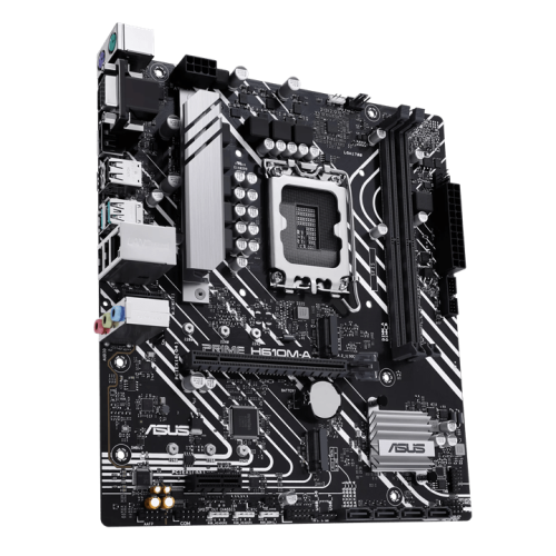 Материнская плата ASUS PRIME H610M-A R2.0, LGA1700 H610 2xDDR5 4xSATA3 2xM.2 D-Sub HDMI DP mATX
