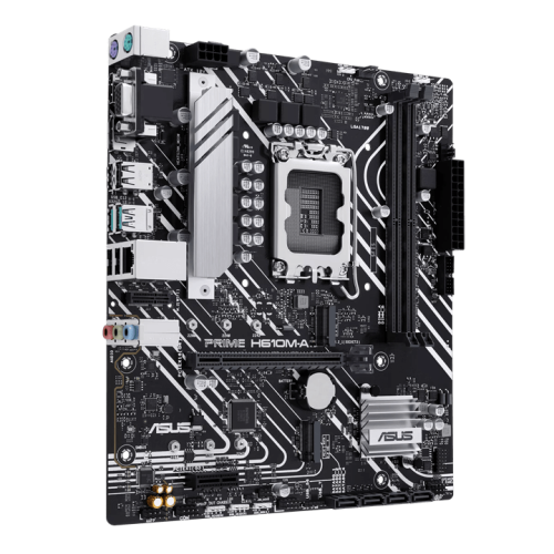 Материнская плата ASUS PRIME H610M-A R2.0, LGA1700 H610 2xDDR5 4xSATA3 2xM.2 D-Sub HDMI DP mATX
