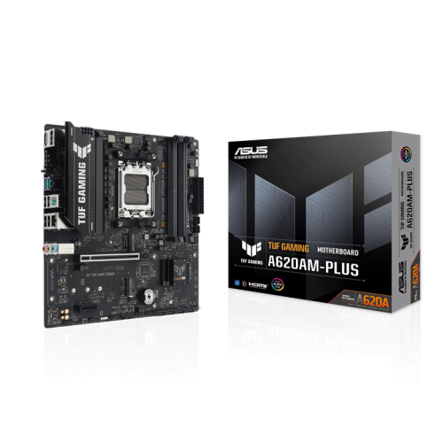 Материнская плата ASUS TUF GAMING A620AM-PLUS AM5 A620A 4xDDR5 4xSATA3 RAID 2xM.2 1xHDMI 2xDP mATX