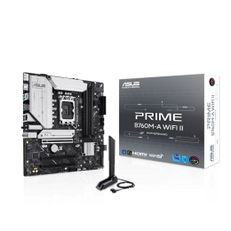 Материнская плата ASUS PRIME B760M-A WIFI II, LGA1700 4xDDR5 4xSATA3 2xM.2 RAID 1xHDMI 1xDP mATX