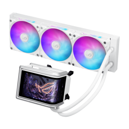 Водяное охлаждение CPU Asus ROG RYUO IV 360 ARGB WHT, 3x120mm, AMOLED-display, White