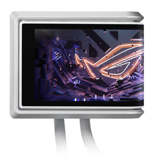 Водяное охлаждение CPU Asus ROG RYUO IV 360 ARGB WHT, 3x120mm, AMOLED-display, White