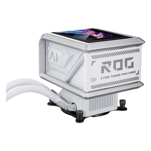 Водяное охлаждение CPU Asus ROG RYUO IV SLC 360 ARGB WHT, 3x120mm, AMOLED-display, Black